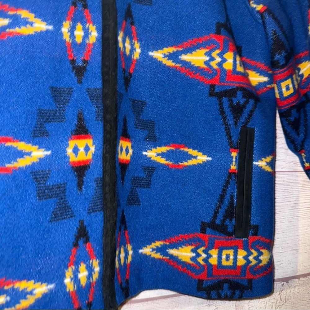 Pendleton Blue Multicolor Patterned Jacket - Picture 4 of 15